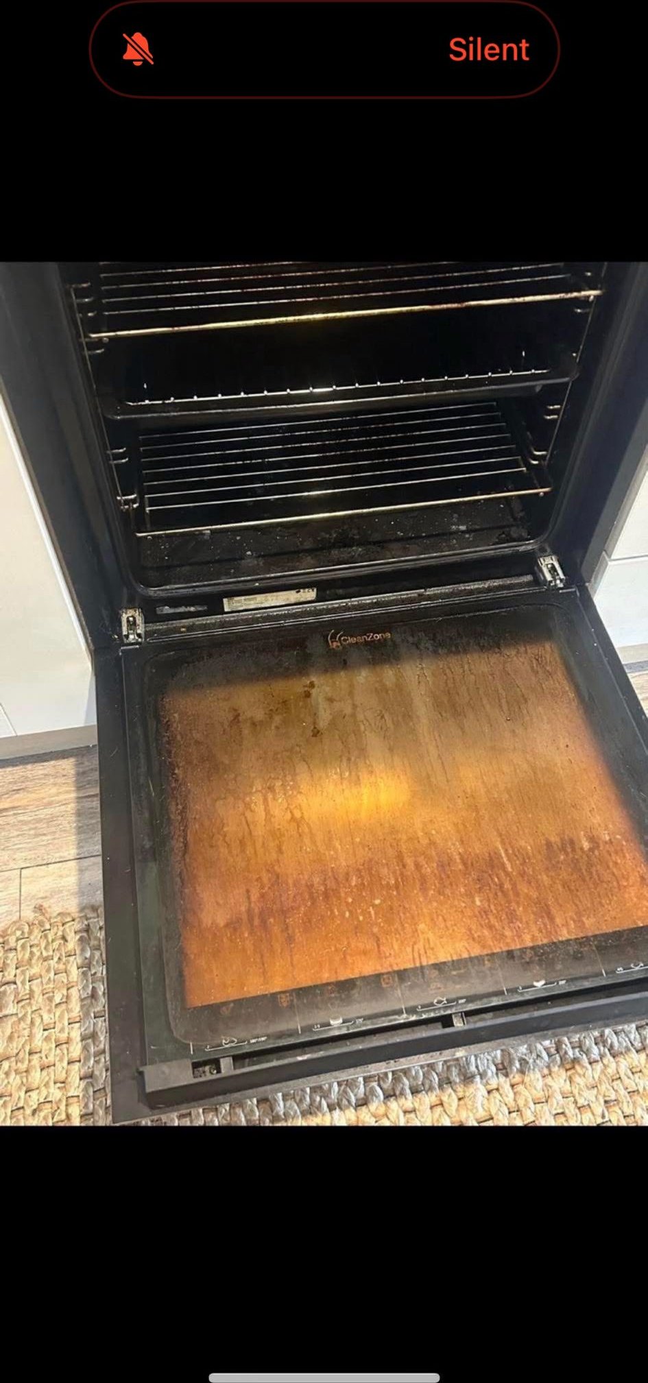 Full room carpet cleaning result